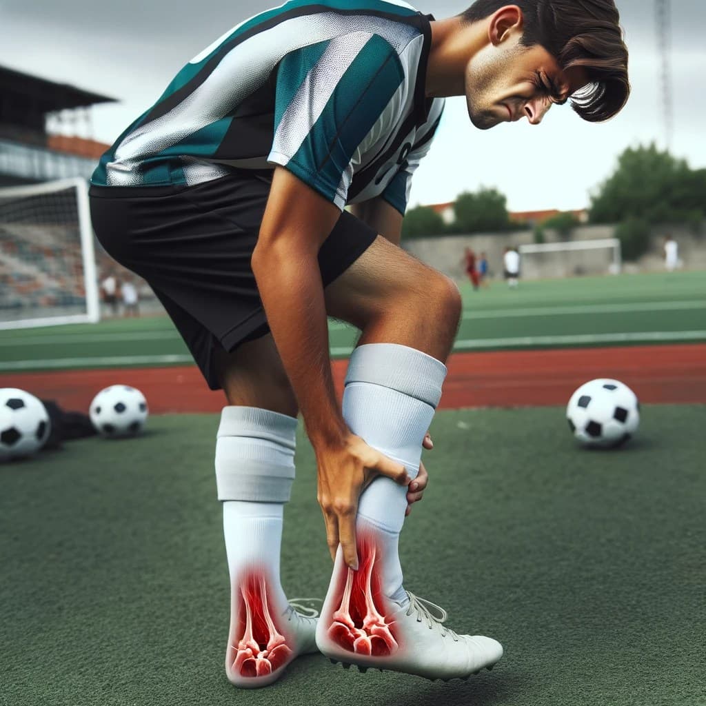 Soccer pain from Haglund's deformity